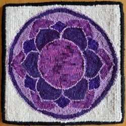 Purple punch needle design